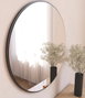Hanah Home Espejo Redondo Ozze Negro 60 cm